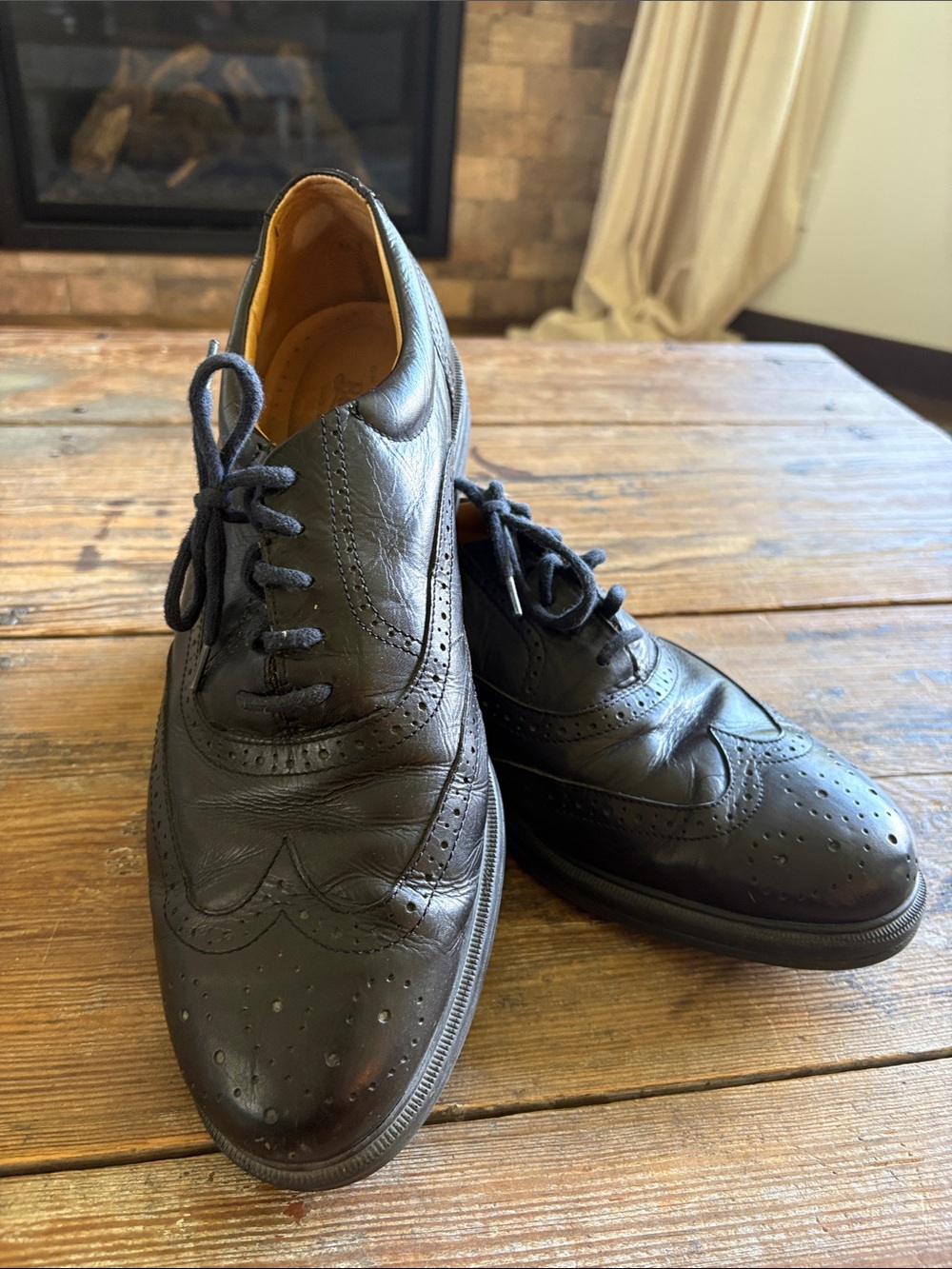 Better than a rental shoe!
G.H. Bass & Co. Black Leather Wingtip Oxford